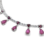 Ruby Droplet Tennis Bracelet 70669 - Image 5