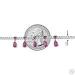Ruby Droplet Tennis Bracelet 70669 - Image 9