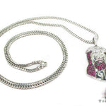 Ruby Jesus Silver Chain 31713 - Image 1