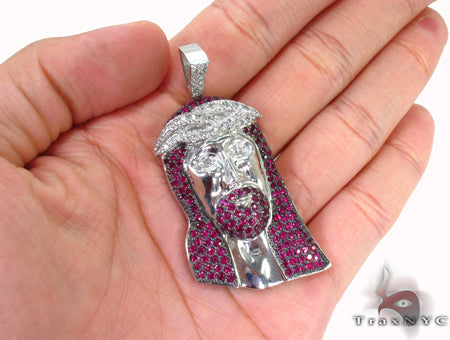 Ruby Jesus Silver Chain 31713 - Image 14