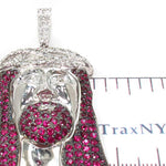 Ruby Jesus Silver Chain 31713 - Image 12