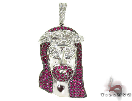 Ruby Jesus Silver Chain 31713 - Image 2
