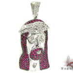 Ruby Jesus Silver Chain 31713 - Image 5