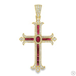 Ruby Majesty Cross Pendant 70744 - Image 1