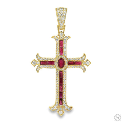 Ruby Majesty Cross Pendant 70744 - Image 1