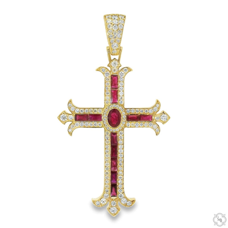 Ruby Majesty Cross Pendant 70744 - Image 1