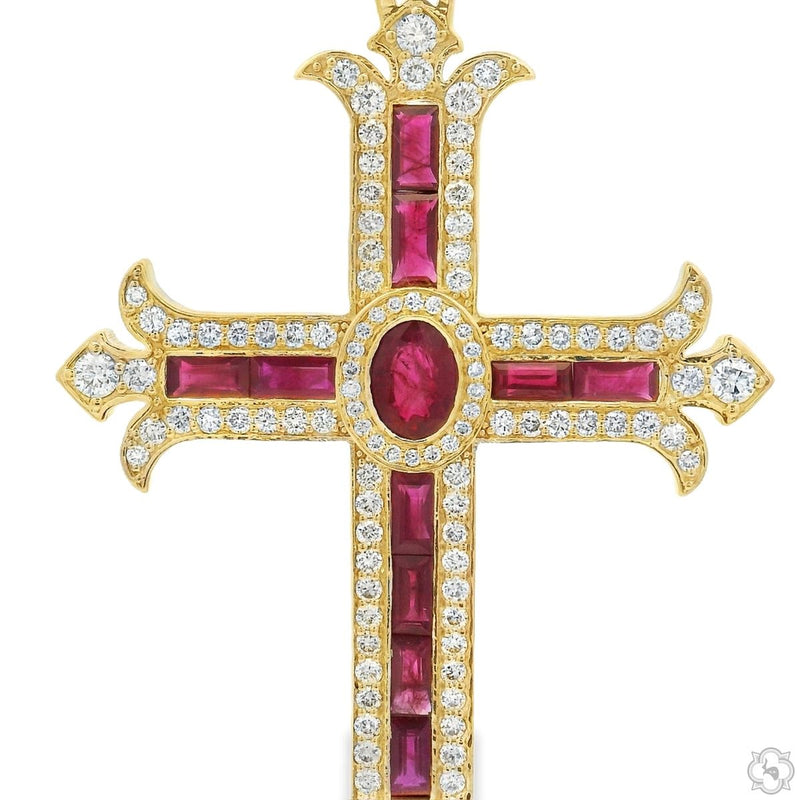 Ruby Majesty Cross Pendant 70744 - Image 3