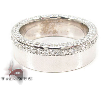 10 k White Gold Men Engagement Ring 30656 - Image 3