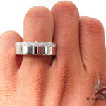10 k White Gold Men Engagement Ring 30656 - Image 5