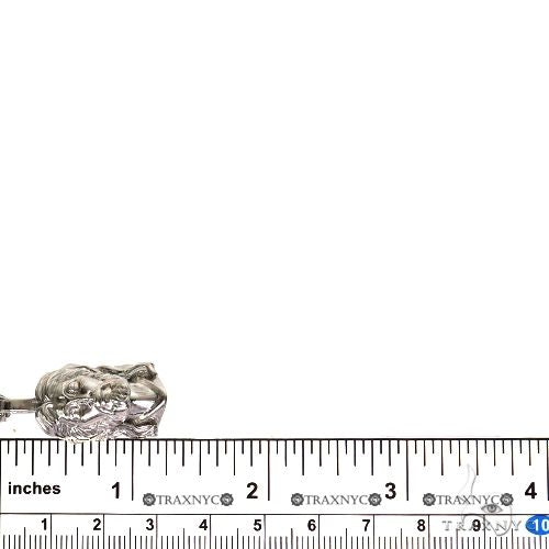 Sacred Visage Jesus Pendant Set .925 Silver 69619 - Image 6