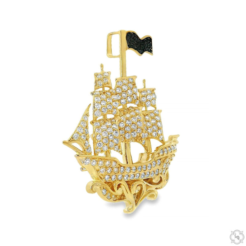 Sailboat Diamond Pendant 70677 - Image 2