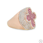 Sapphire Cross Diamond Ring 70419 - Image 4