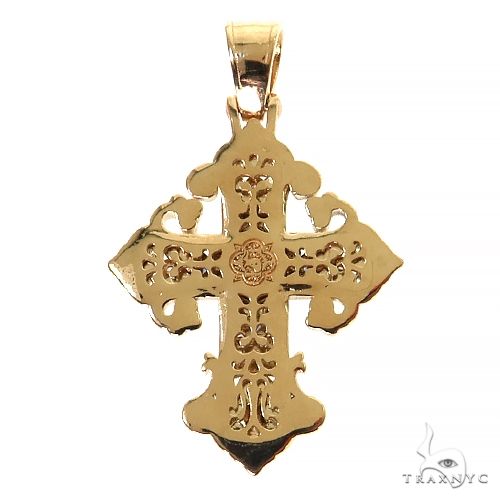 Rhodolite Sapphire Diamond Cross 68581 - Image 4