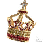 Sapphire Diamond Crown Pendant 68841 - Image 3