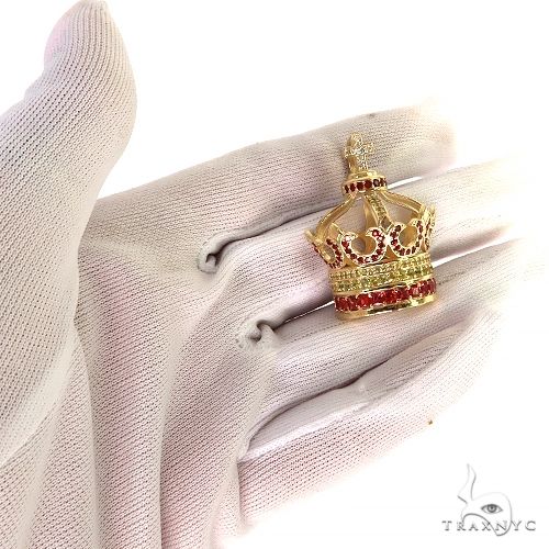 Sapphire Diamond Crown Pendant 68841 - Image 7