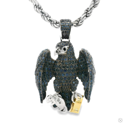 Sapphire Hawk Pendant 70805 - Image 1