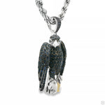 Sapphire Hawk Pendant 70805 - Image 4