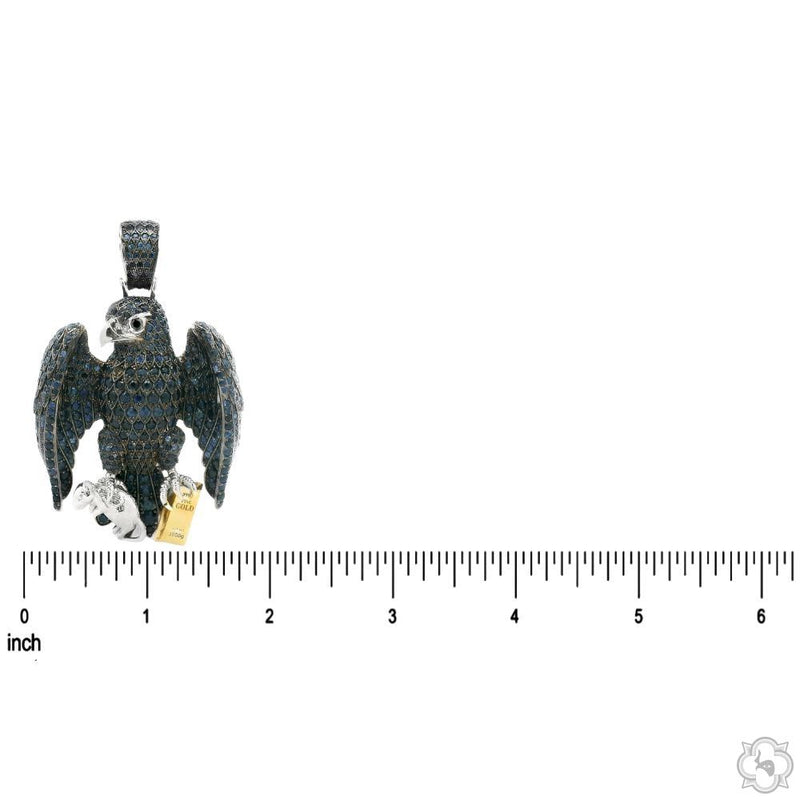 Sapphire Hawk Pendant 70805 - Image 8