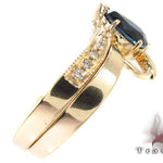 flawless sapphire Saturn Ring Set 30643 - Image 4