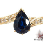 flawless sapphire Saturn Ring Set 30643 - Image 5