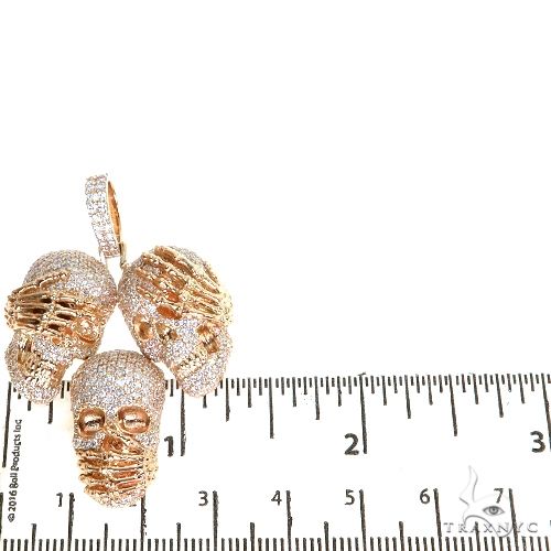 See No Evil, Hear No Evil, Speak No Evil Diamond Pendant 67726 - Image 6