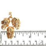 See No Evil, Hear No Evil, Speak No Evil Skull Pendant 67761 - Image 5