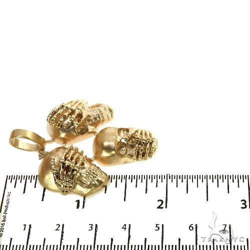 See No Evil, Hear No Evil, Speak No Evil Skull Pendant 67761 - Image 6