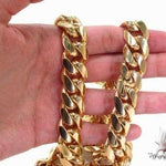 Semi Solid Miami Cuban Link n 20 Inches 17.5mm   68449 - Image 3