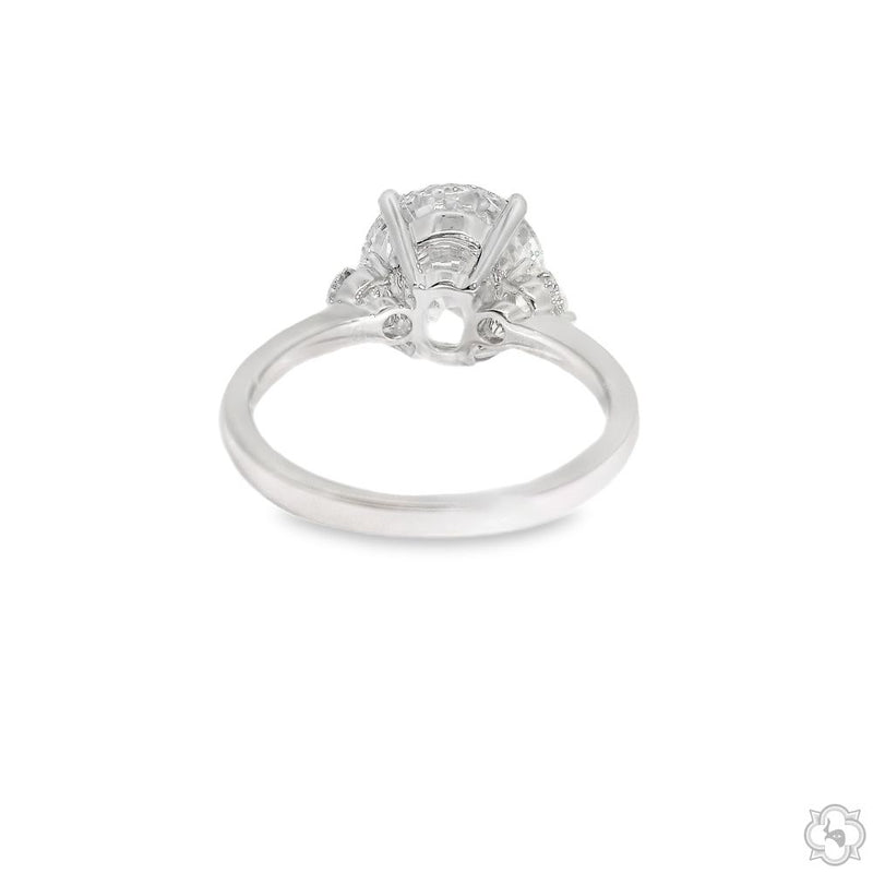 Serene 4ct Round Engagement Ring 70592 - Image 4