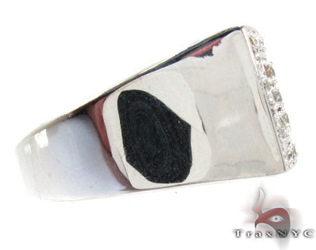 Silver 5 Row Prong Diamond Ring 25652 - Image 4