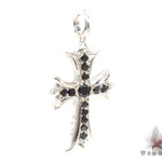 Silver Black Diamond  Cross Crucifix 32659 - Image 2