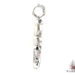 Silver Black Diamond  Cross Crucifix 32659 - Image 4