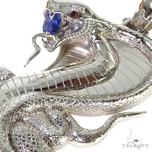 Silver Cobra Pendant 67350 - Image 3