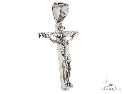 Silver Crucifix Jesus Cross 66457 - Image 2
