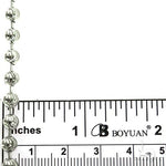 Silver Crucifix Jesus Cross Pendant Moon Chain Set  70000 - Image 8