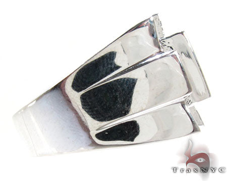 Silver Diamond Crown Ring 25651 - Image 5