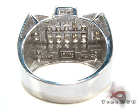 Silver Diamond Crown Ring 25651 - Image 7