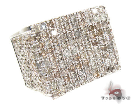 Silver Diamond Modern Ring 25653 - Image 1