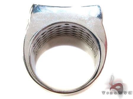 Silver Diamond Modern Ring 25653 - Image 5