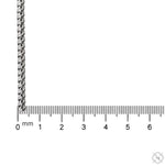 Silver Franco Pave Bracelet 3.8mm 7.5 inches  70636 - Image 6