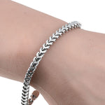 Silver Franco Pave Bracelet 3.8mm 8 inches 70635 - Image 4