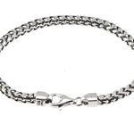 Silver Franco Pave Bracelet 3.8mm 8.5 inches 70634 - Image 2