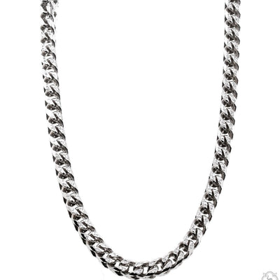 Silver Franco Pave Chain 3.8mm 20 inches 70632 - Image 1