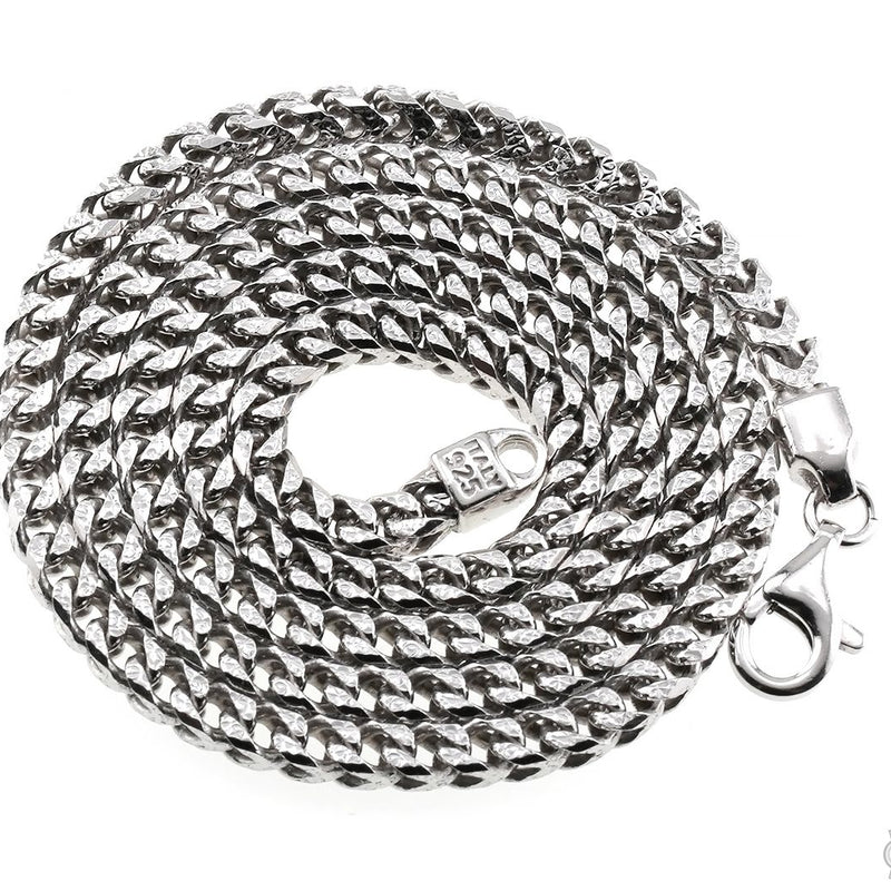Silver Franco Pave Chain 3.8mm 20 inches 70632 - Image 3
