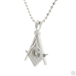 Silver Masonic Emblem Pendant - Large 70750 - Image 4