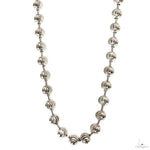 Silver Moon Cut Link Chain 4mm 24 Inches 69809 - Image 1
