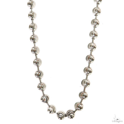Silver Moon Cut Link Chain 4mm 24 Inches 69809 - Image 1