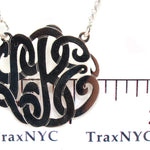 Silver Name Plate Monogram Necklace 30995 - Image 2