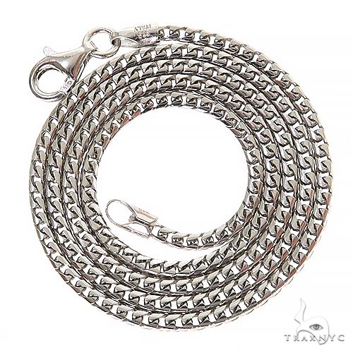 Silver Semi-Solid Franco Link Chain 2mm 22 Inches 69821 - Image 3