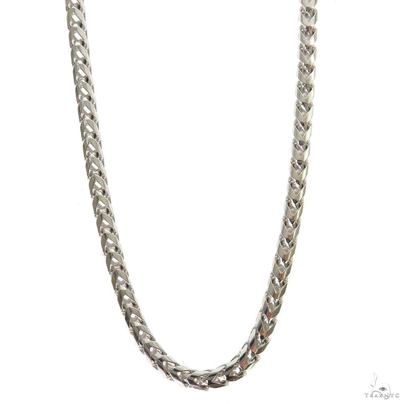 Silver Semi-Solid Franco Link Chain 3mm 24 Inches 69820 - Image 1